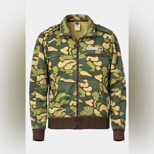 The North Face Camo Full Zip Fleece Jacket Men’s M Rare ‘Never Stop Exploring’
